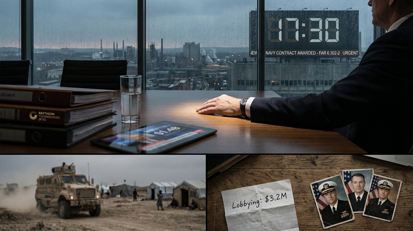 Raytheon Secures $1.4B Sole-Source Navy Contract Following $3.2M Lobbying Blitz