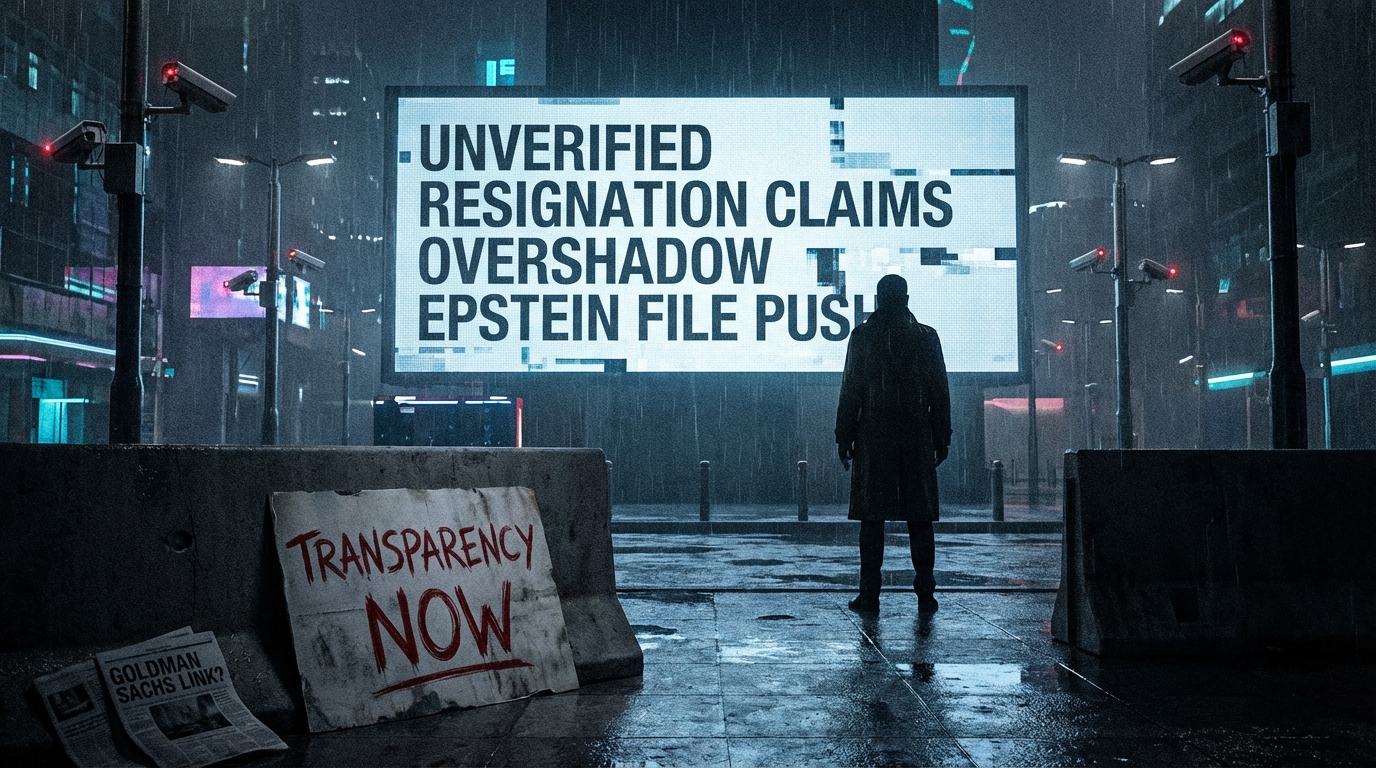 Unverified Resignation Claims Shadow Ongoing Push for Full Epstein File Disclosure
