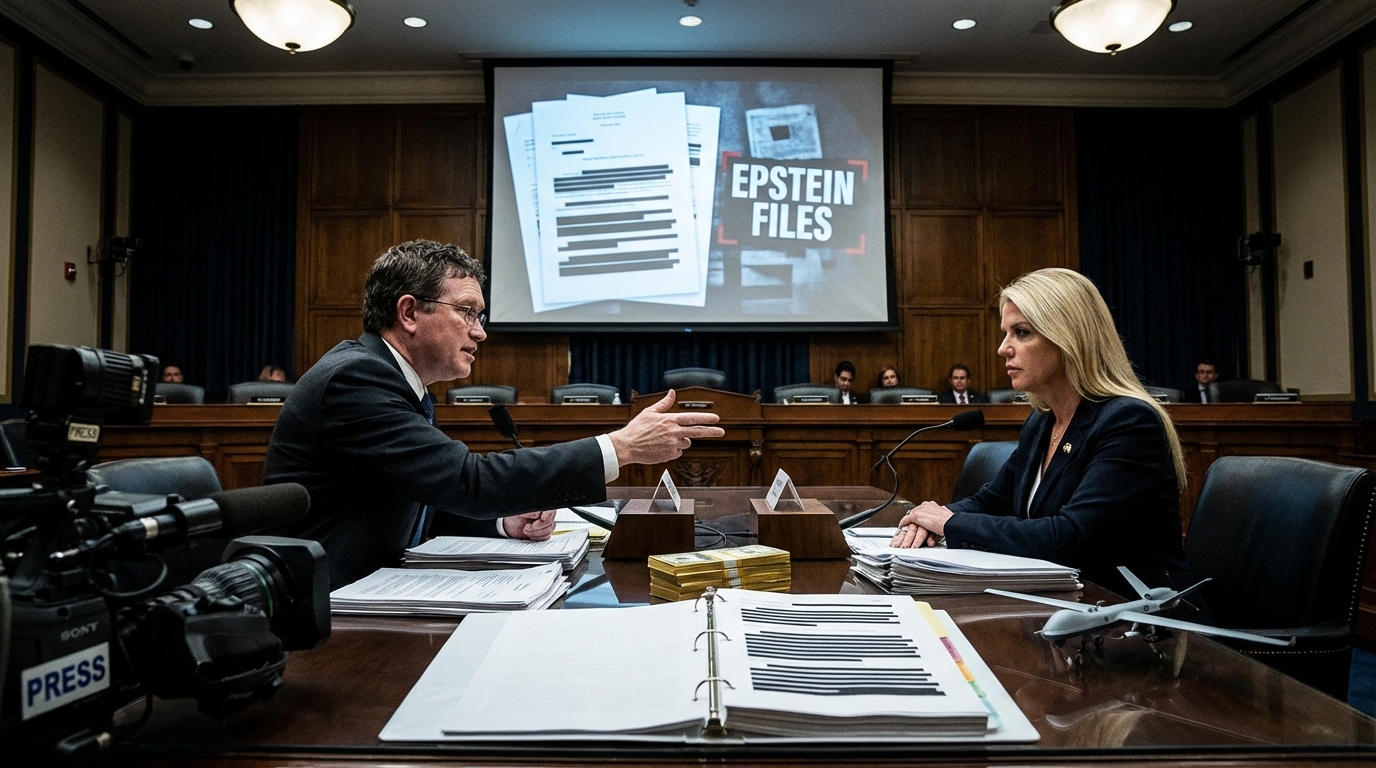 Massie Confronts Bondi Over Selective Redaction of Billionaire in Epstein Files