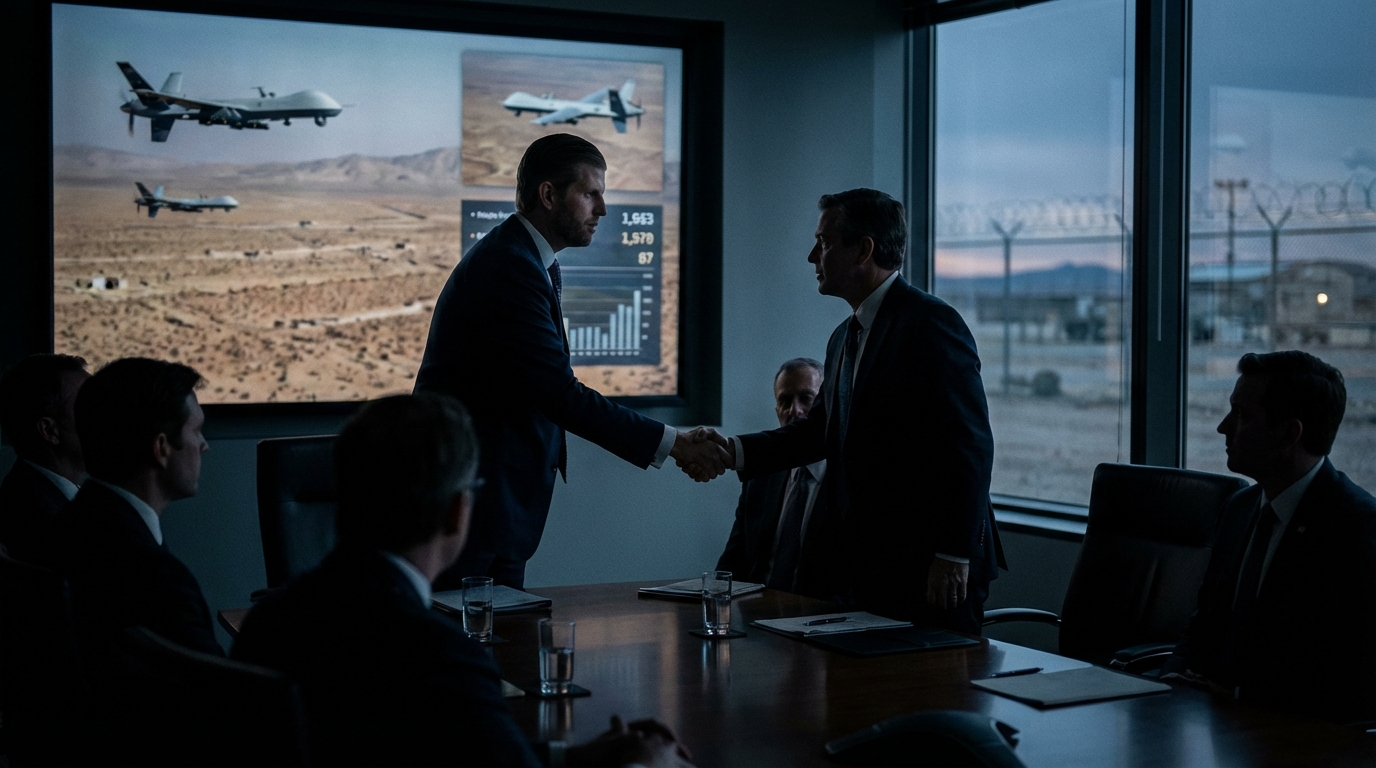 Eric Trump Joins Israeli Drone Firm Marketing “Low Cost Per Kill” Tech