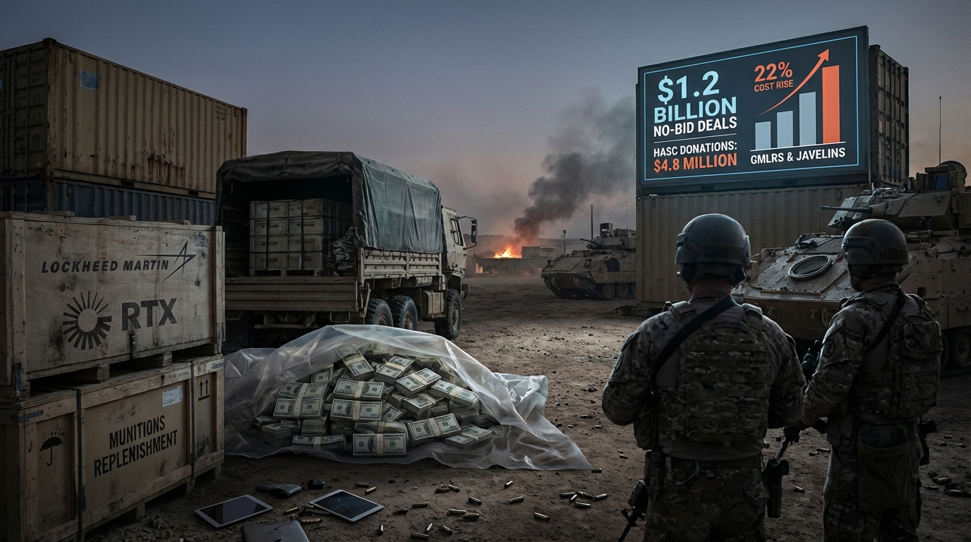 The 22% Markup: How No-Bid Defense Contracts Follow PAC Donations