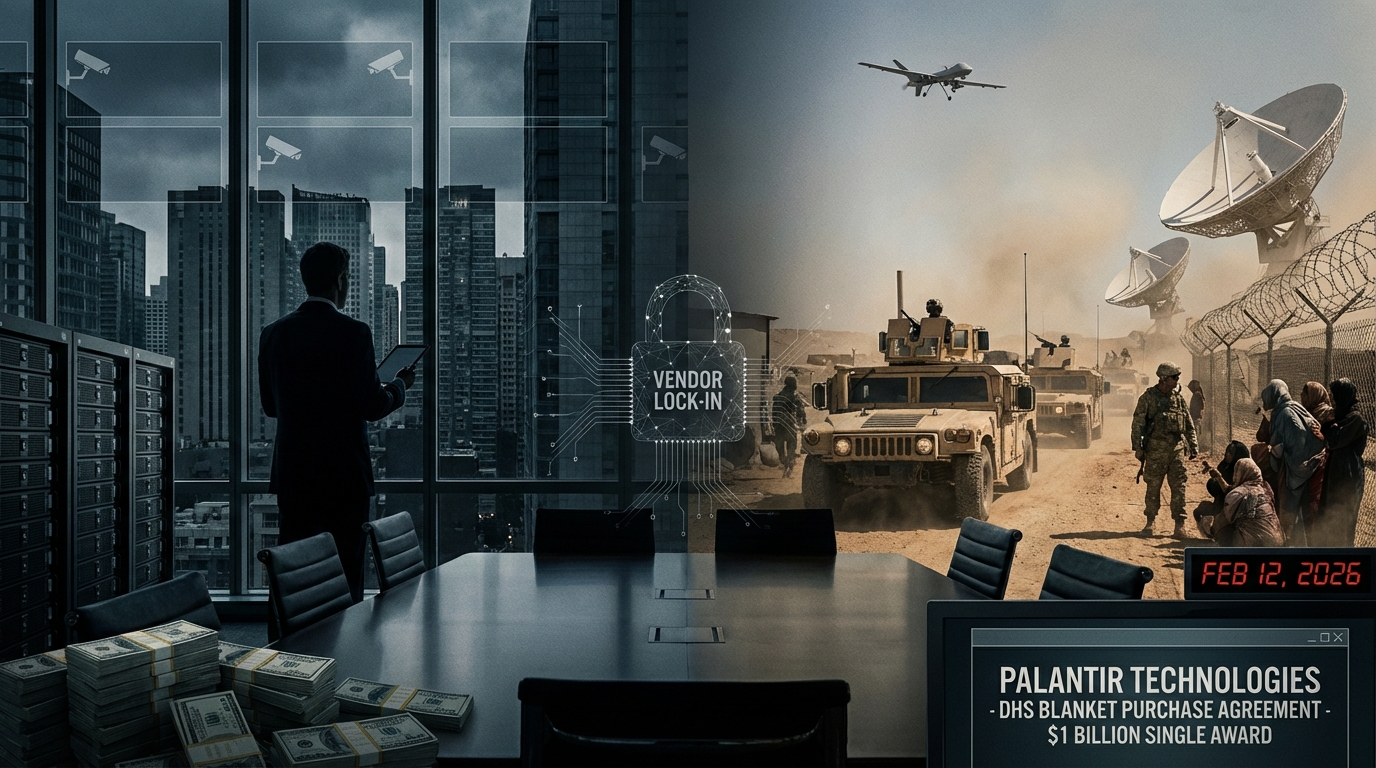 Palantir Secures $1B Single-Source DHS Contract for Surveillance Tech Through 2031