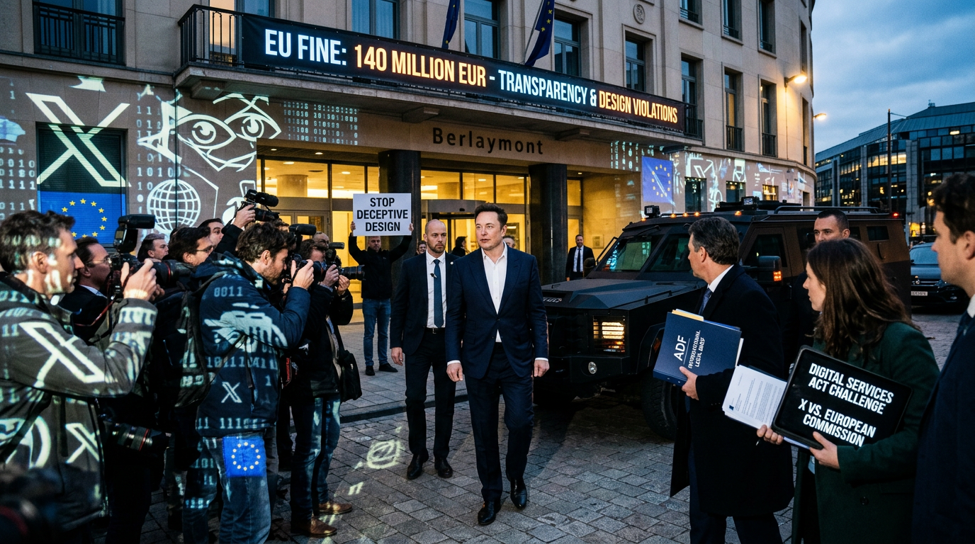 Musk’s X Claims ‘Free Speech’ to Hide $140M Ad Transparency Violations