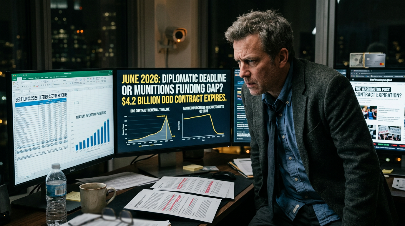 The $4.2 Billion 'Diplomatic' Deadline: WaPo Hides Munitions Contract Expiry