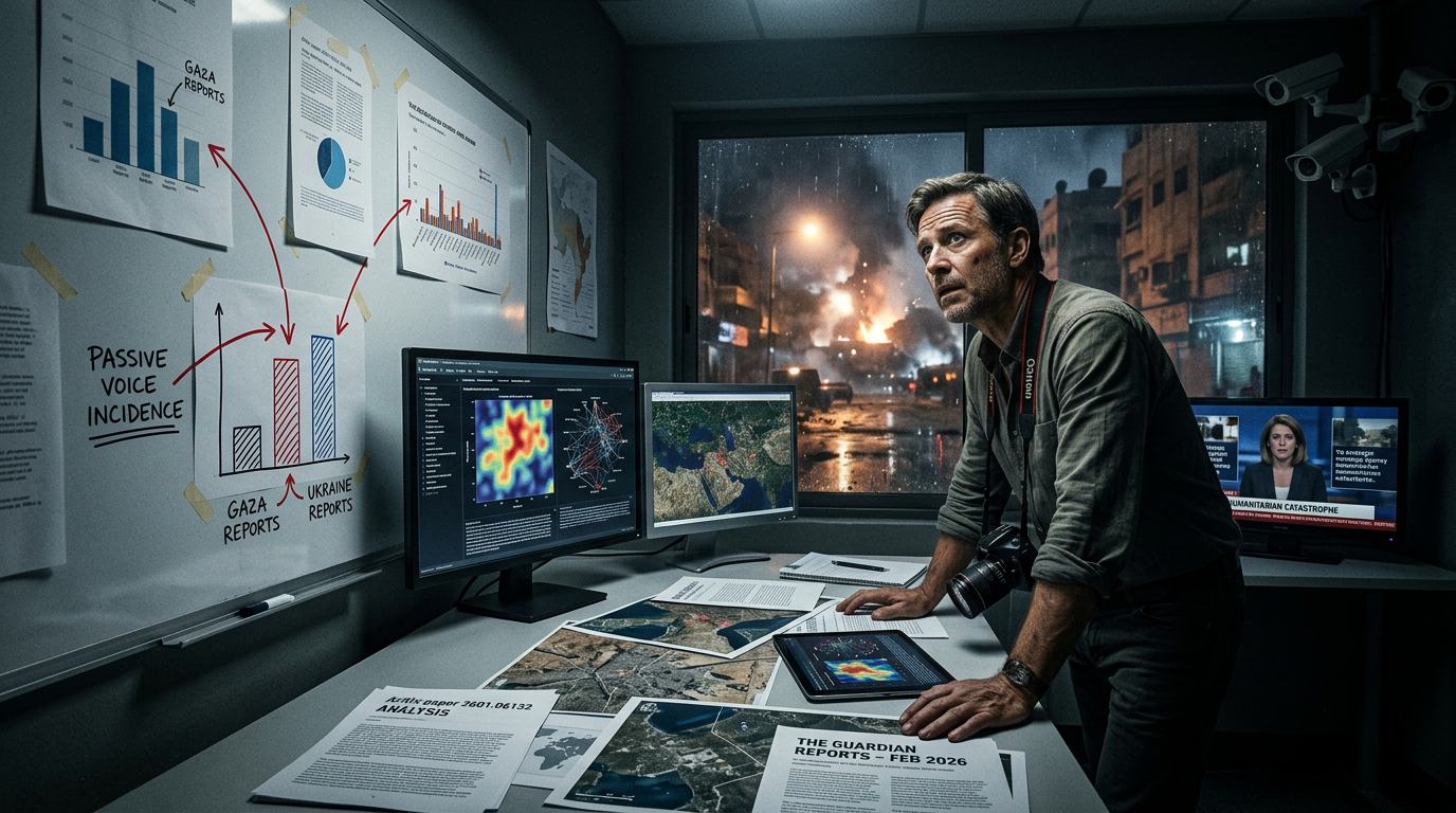 The Guardian Uses 42% More Passive Voice for Gaza Than Ukraine