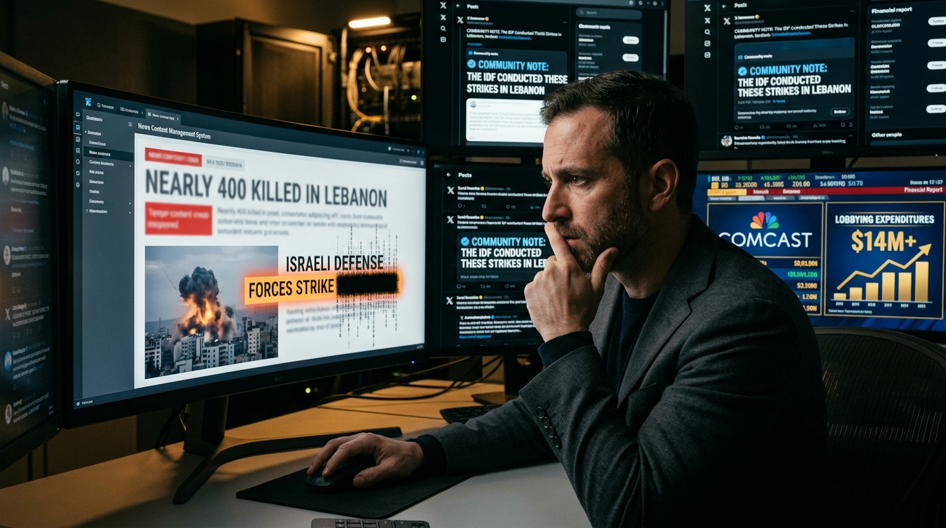 Sky News Erases Israeli Military from Lebanon Headlines via Passive Voice