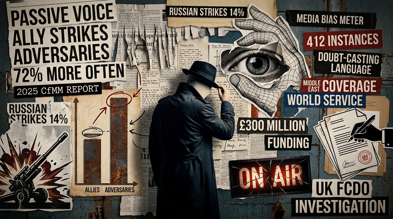 BBC Uses Passive Voice 72% More Often for Ally Strikes Than Adversaries