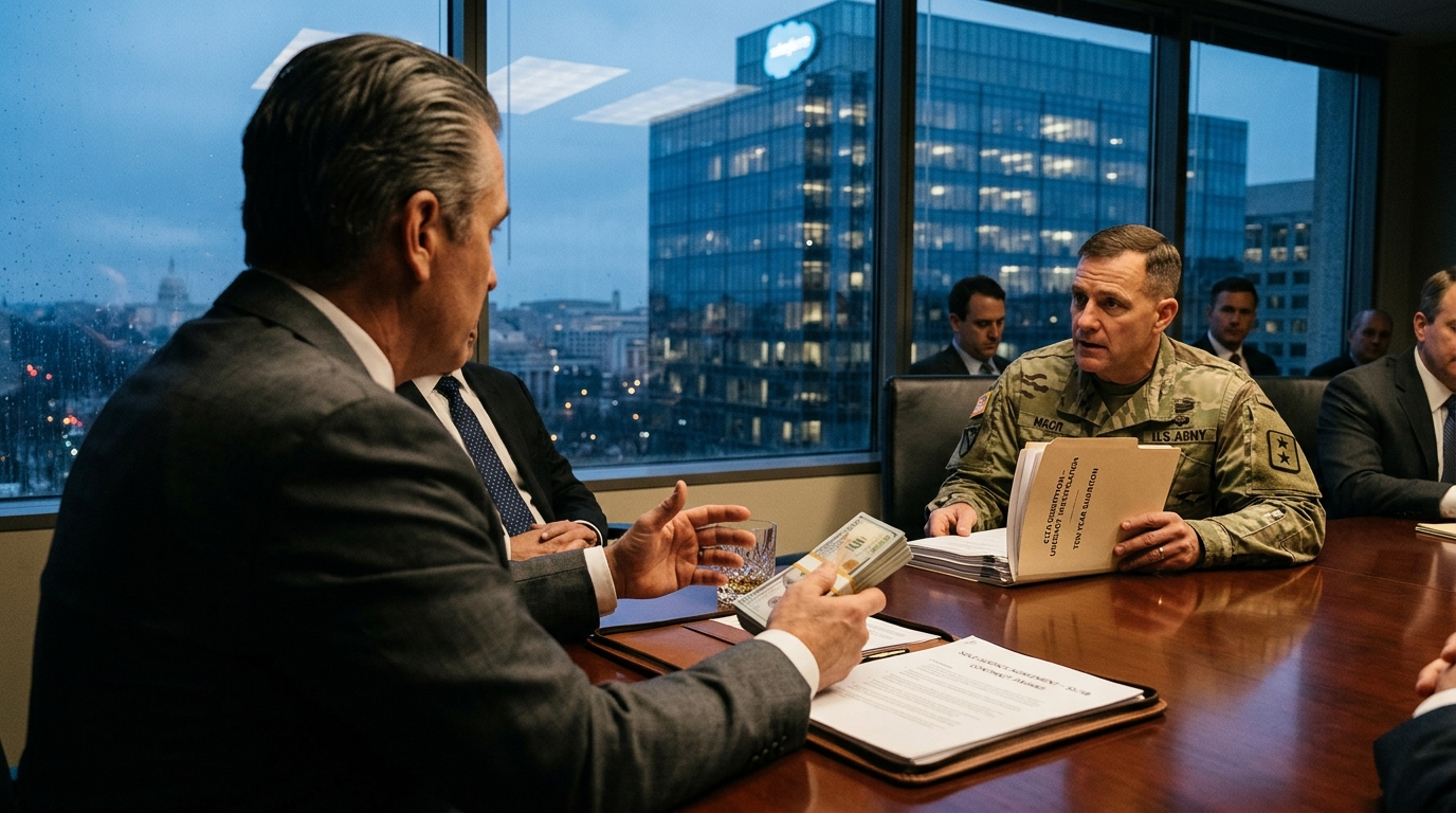 Army Bypasses Law to Hand Salesforce $5.5B Monopoly Until 2036