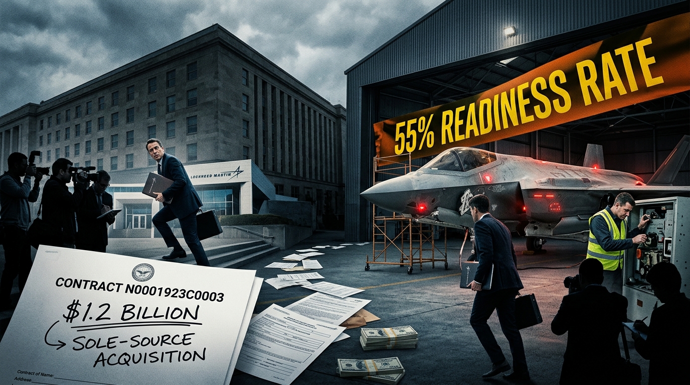 Pentagon Bypasses Bidding to Grant Lockheed Martin $1.2 Billion Despite 55% Readiness Rate